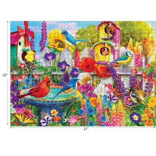 Foto 3 | Rompecabezas Roseart Kodak Premium Bird Bath Garden 1000 Unidades - Venta Internacional.