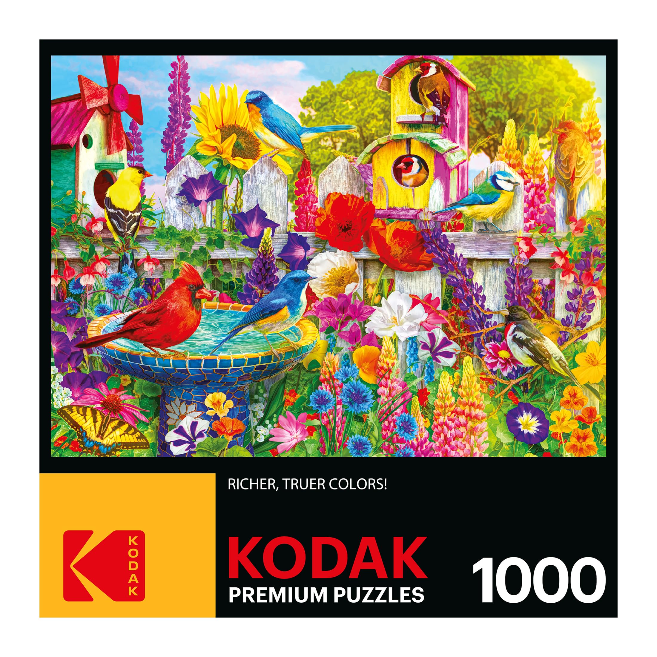 Foto 5 pulgar | Rompecabezas Roseart Kodak Premium Bird Bath Garden 1000 Unidades - Venta Internacional.