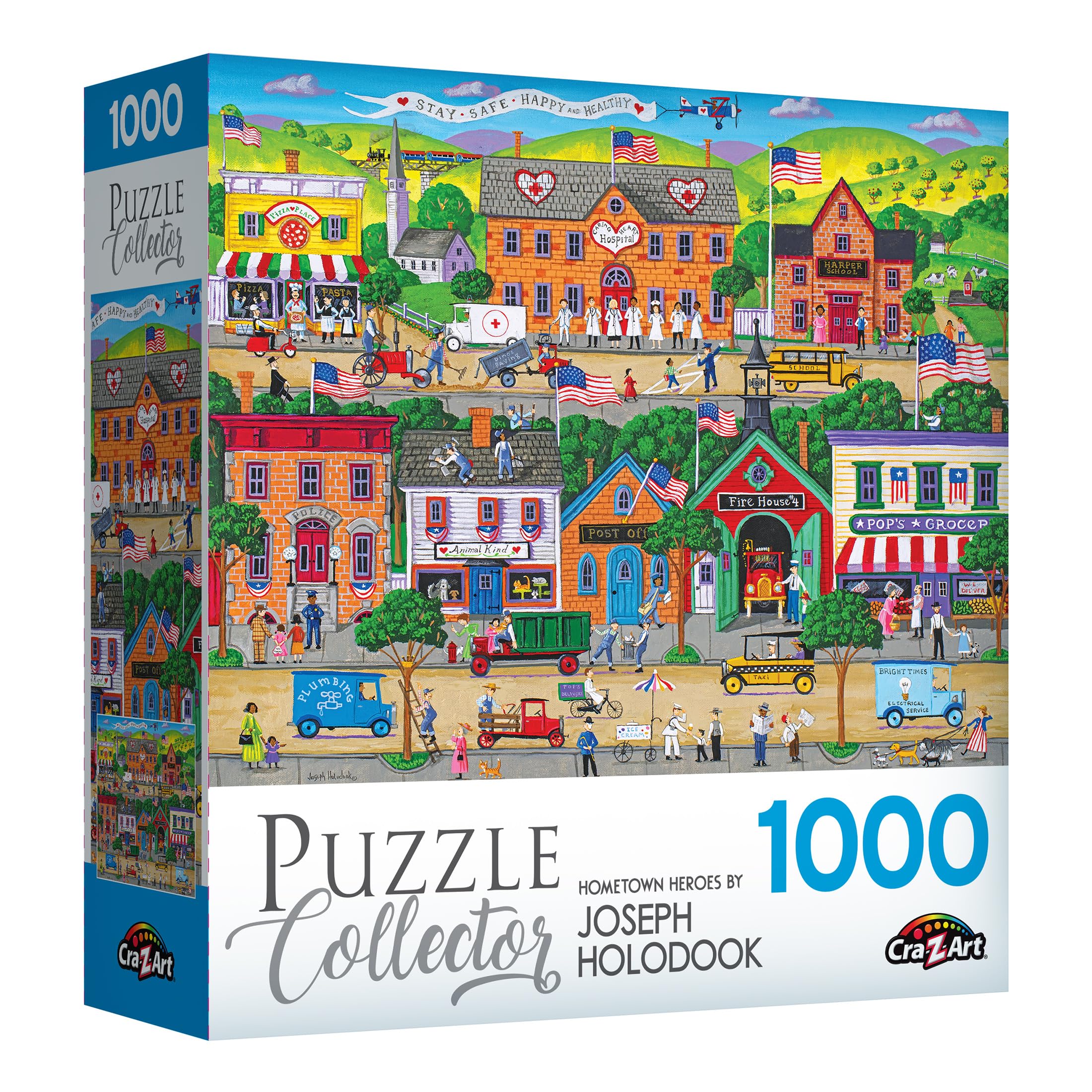 Foto 3 pulgar | Rompecabezas Roseart Puzzle Collector Hometown Heroes 1000 Piezas - Venta Internacional.