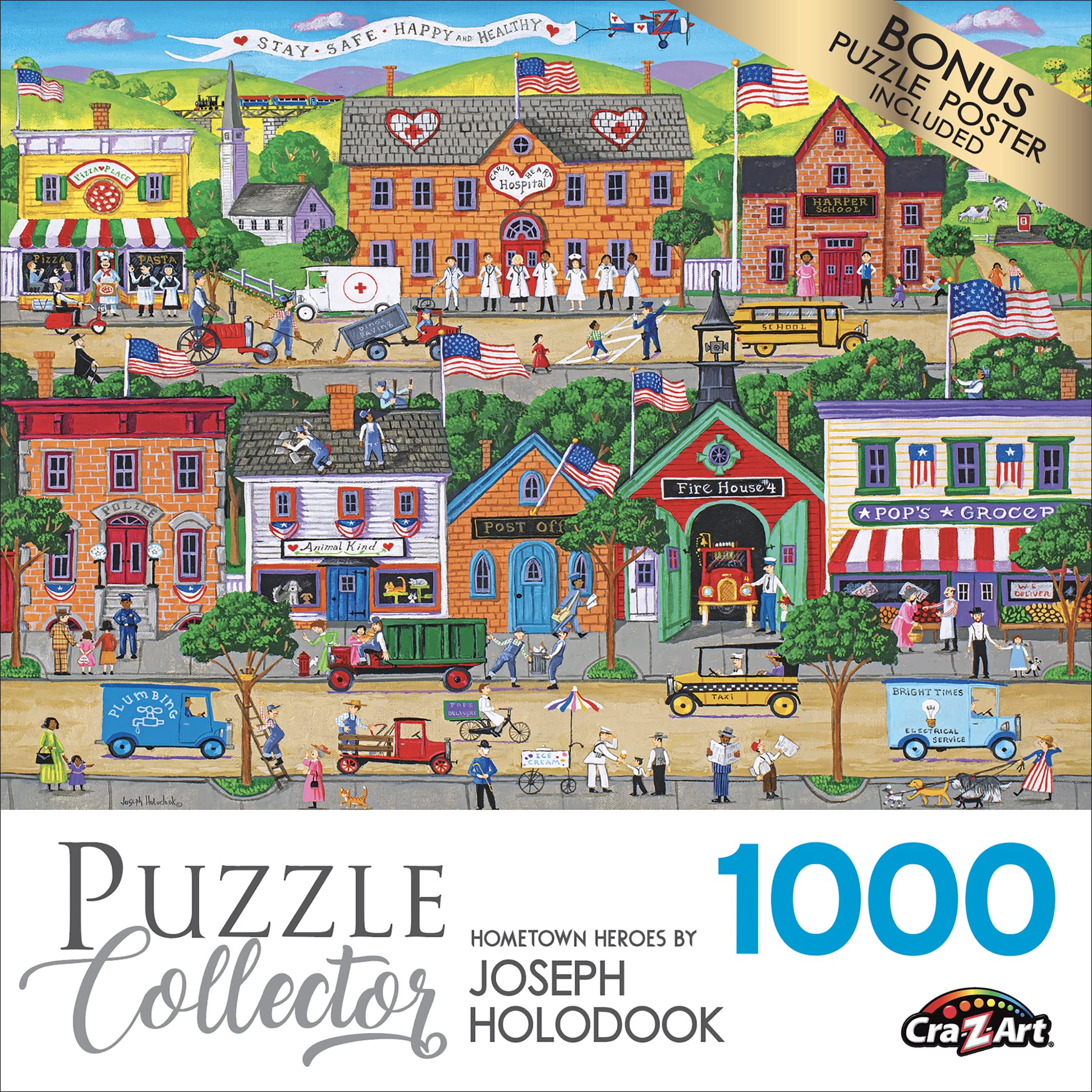 Foto 5 pulgar | Rompecabezas Roseart Puzzle Collector Hometown Heroes 1000 Piezas - Venta Internacional.