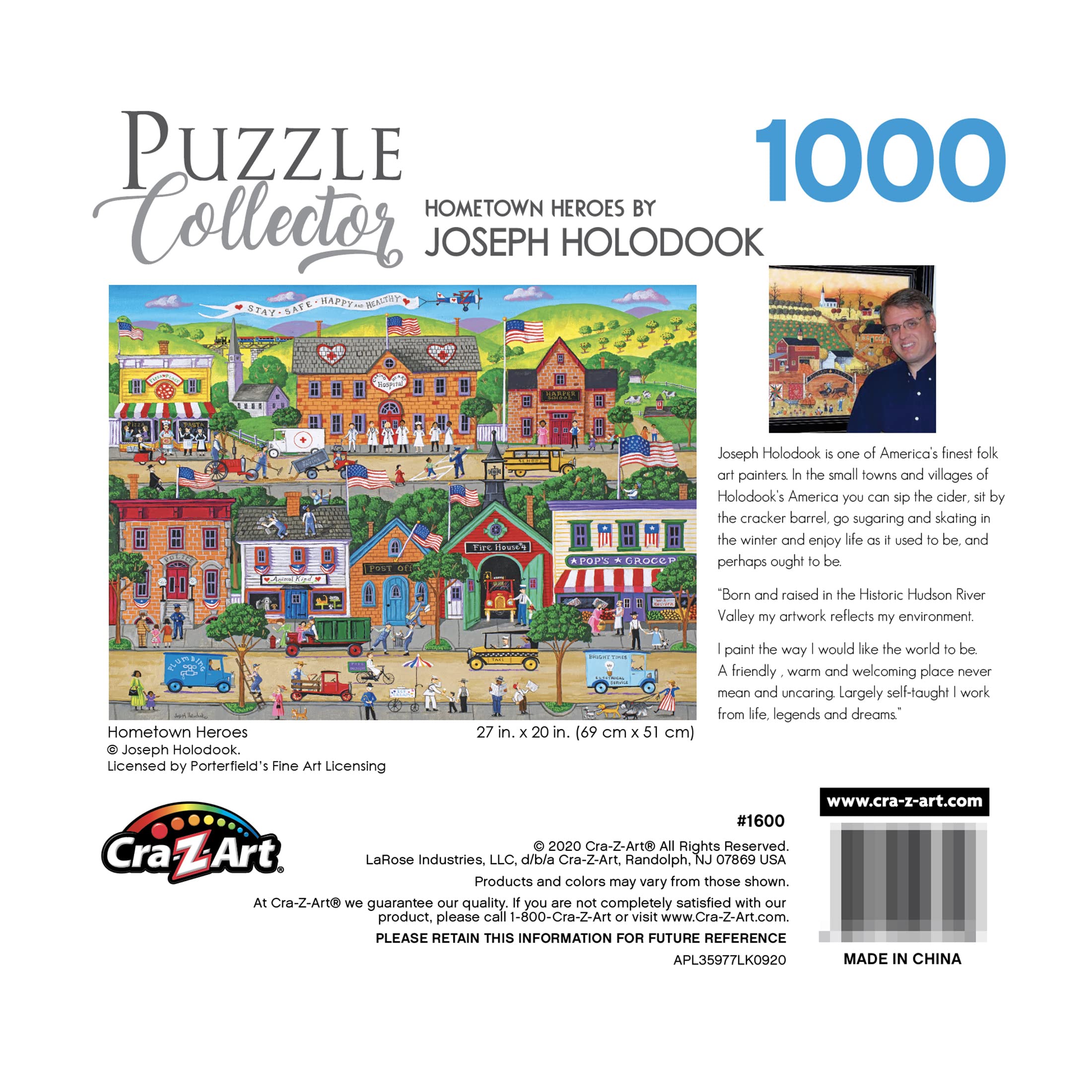 Foto 5 | Rompecabezas Roseart Puzzle Collector Hometown Heroes 1000 Piezas - Venta Internacional.
