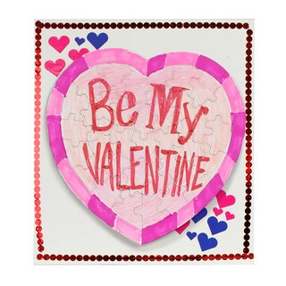 Foto 6 | Blank Puzzles Hygloss Con Forma De Corazón, 8,5 X 9,5 Cm, 100 Rompecabezas - Venta Internacional.