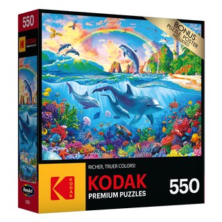 Foto 2 | Rompecabezas Roseart Kodak Premium Dolphin Paradise 550 Piezas - Venta Internacional.