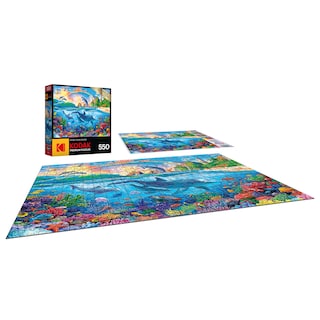 Foto 3 | Rompecabezas Roseart Kodak Premium Dolphin Paradise 550 Piezas - Venta Internacional.