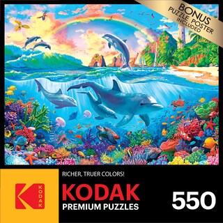 Foto 4 | Rompecabezas Roseart Kodak Premium Dolphin Paradise 550 Piezas - Venta Internacional.