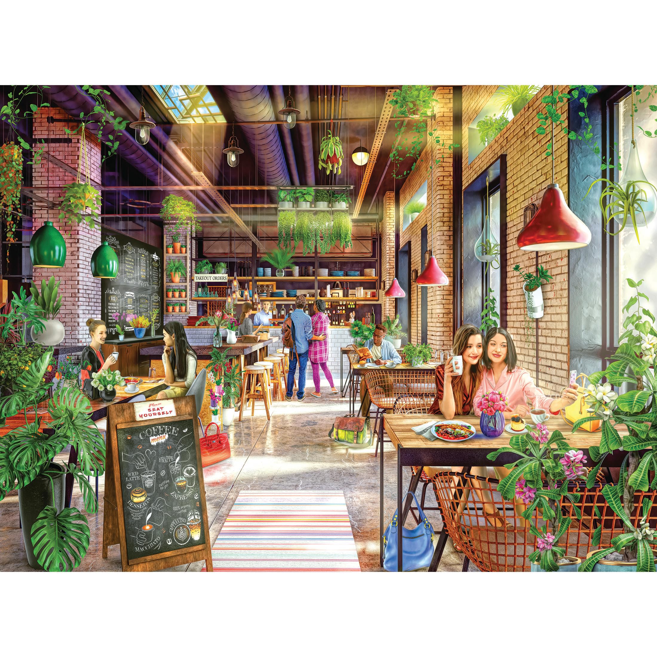 Foto 2 pulgar | Rompecabezas Roseart My Happy Place Neighborhood Cafe, 750 Piezas - Venta Internacional.