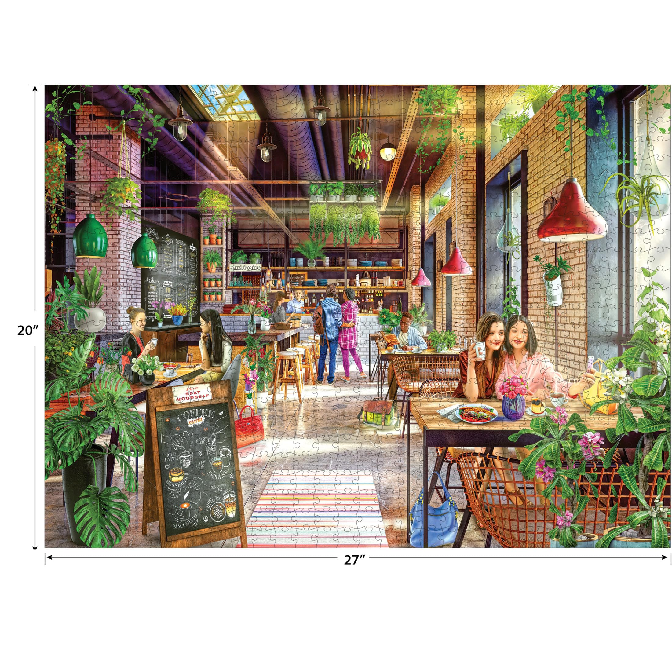 Foto 4 pulgar | Rompecabezas Roseart My Happy Place Neighborhood Cafe, 750 Piezas - Venta Internacional.
