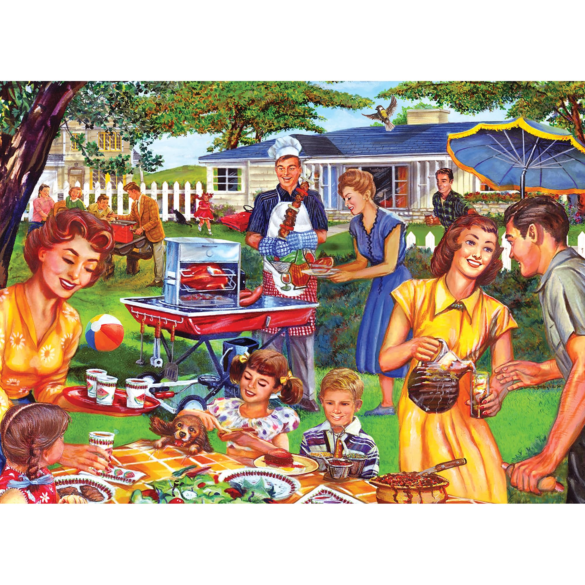 Foto 1 | Rompecabezas Roseart Back To The Past Backyard Bbq 750 Piezas - Venta Internacional.
