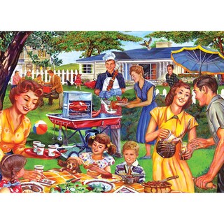 Foto 1 | Rompecabezas Roseart Back To The Past Backyard Bbq 750 Piezas - Venta Internacional.