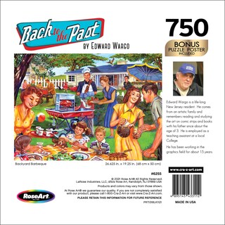 Foto 5 | Rompecabezas Roseart Back To The Past Backyard Bbq 750 Piezas - Venta Internacional.