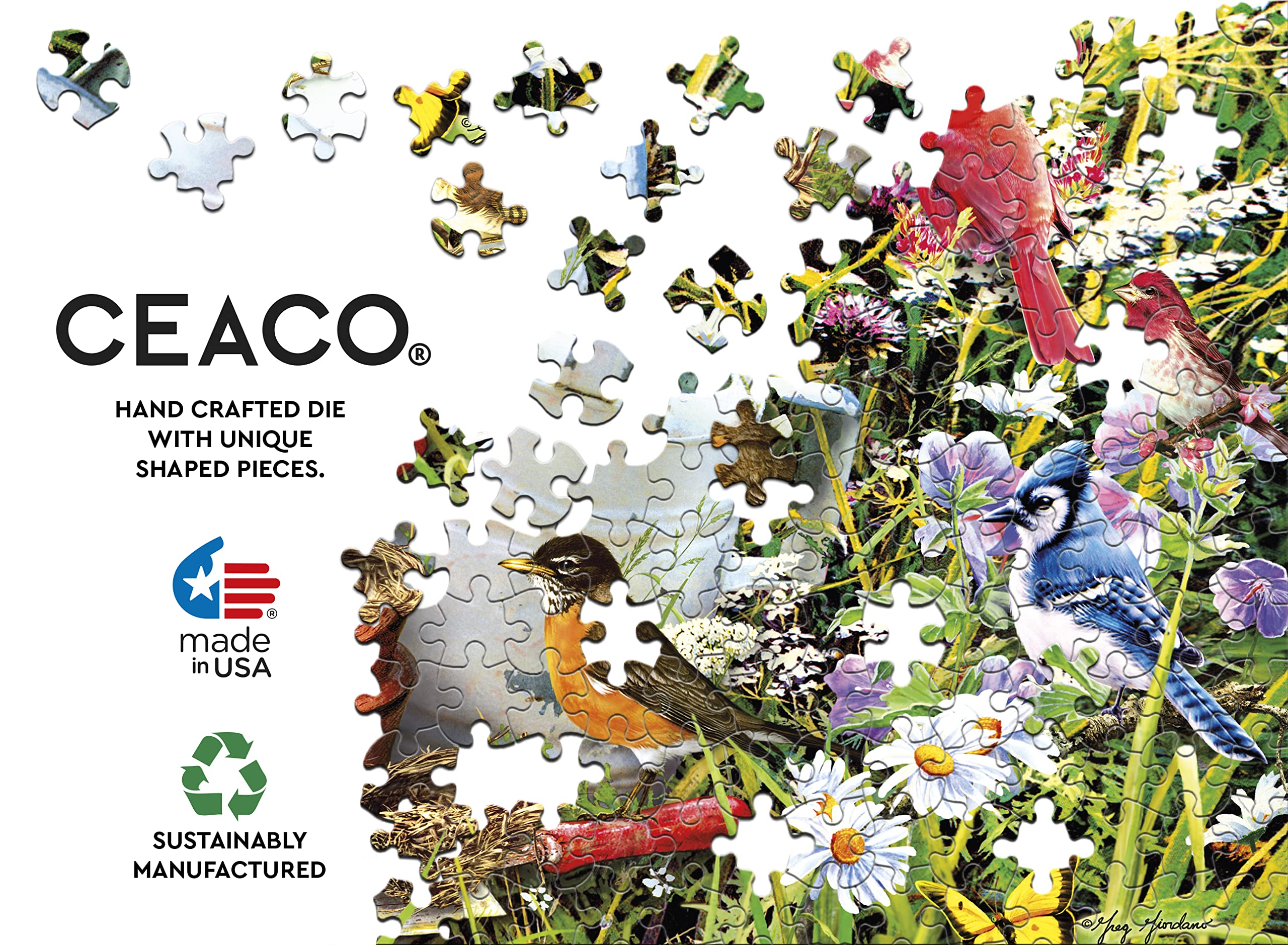 Foto 5 | Rompecabezas Ceaco Garden Birds 500 Piezas - Venta Internacional.