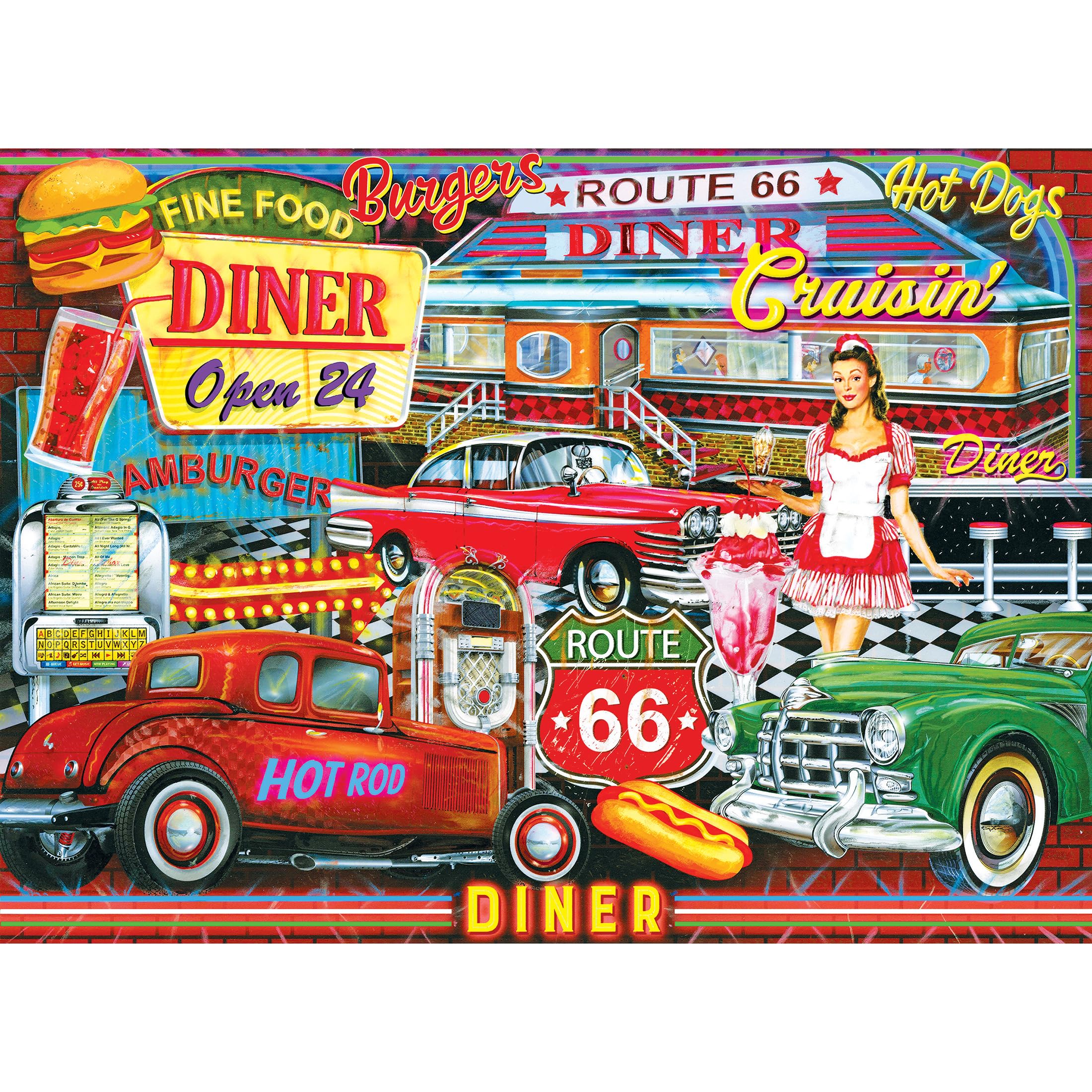 Foto 1 | Rompecabezas Roseart Kodak Premium 50's Diner 1000 Piezas - Venta Internacional.