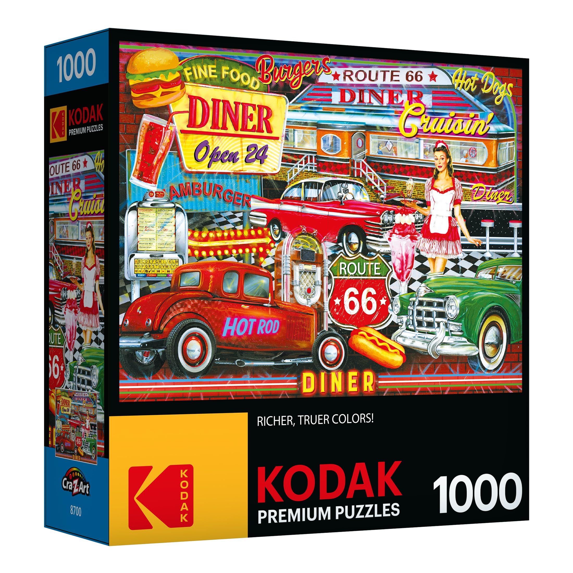 Foto 2 | Rompecabezas Roseart Kodak Premium 50's Diner 1000 Piezas - Venta Internacional.