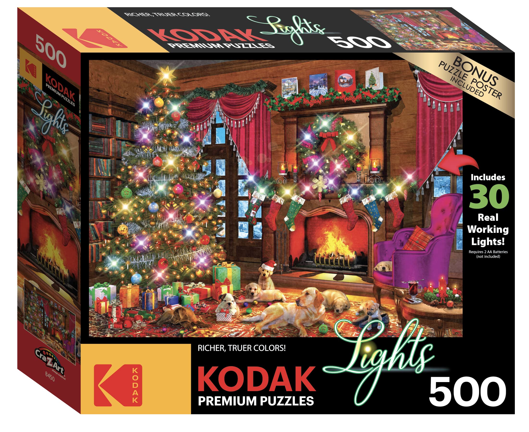 Foto 2 pulgar | Rompecabezas Roseart Kodak Premium Holiday Light Up, 500 Unidades - Venta Internacional.