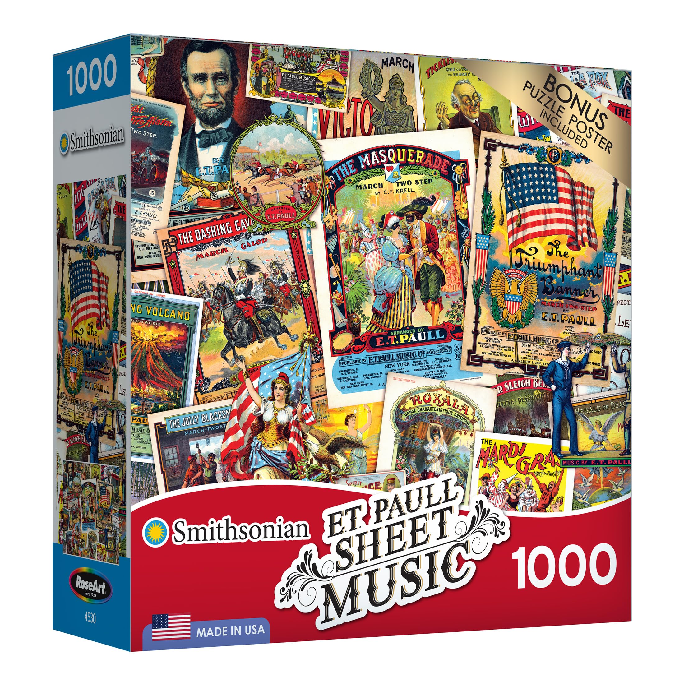 Foto 2 | Rompecabezas Roseart Smithsonian E.t. Paul, Partitura, 1000 Piezas - Venta Internacional.