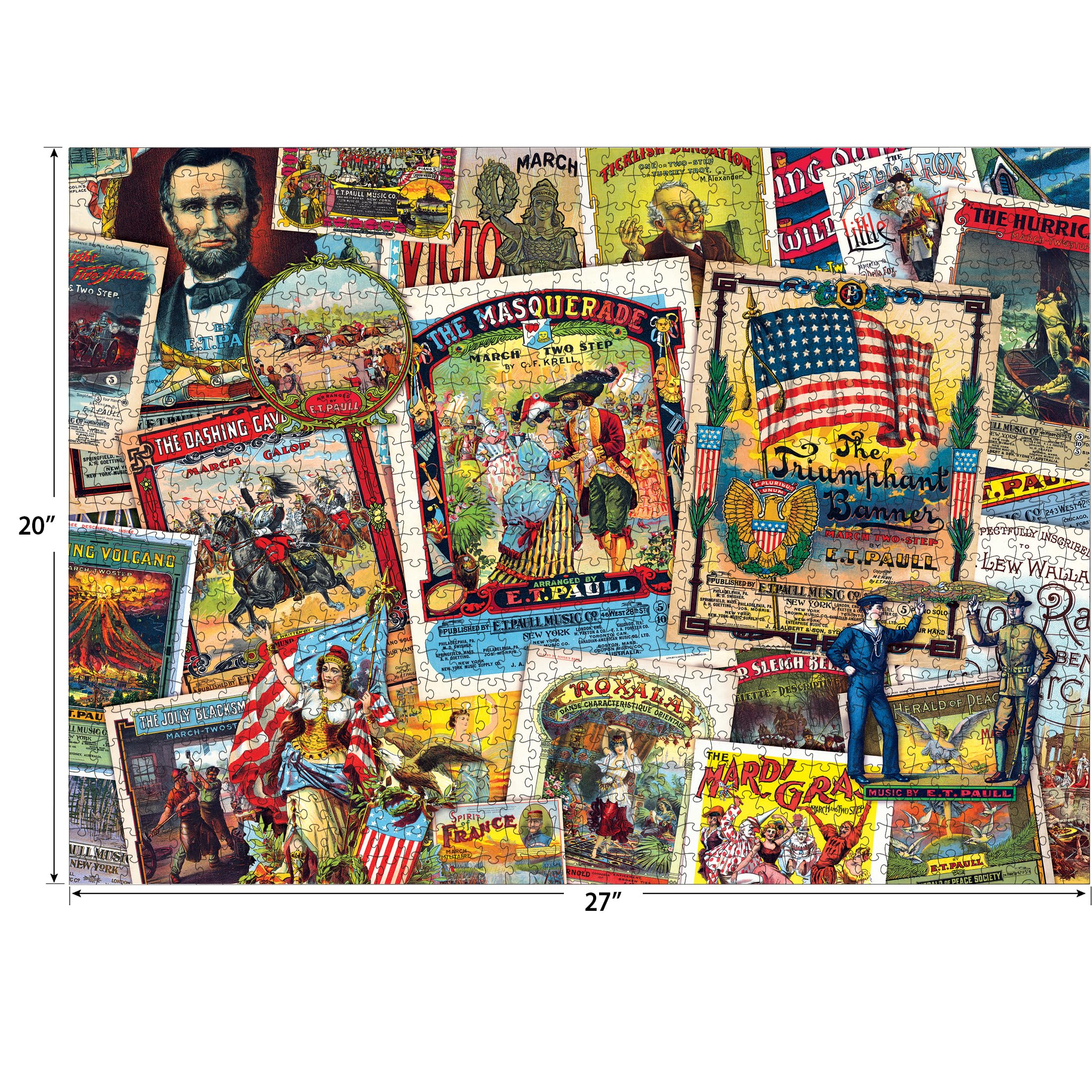 Foto 4 pulgar | Rompecabezas Roseart Smithsonian E.t. Paul, Partitura, 1000 Piezas - Venta Internacional.
