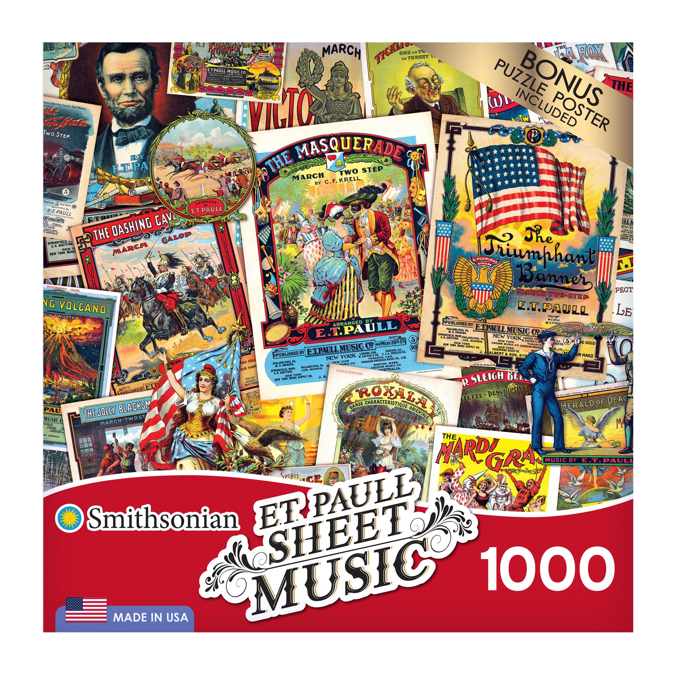 Foto 4 | Rompecabezas Roseart Smithsonian E.t. Paul, Partitura, 1000 Piezas - Venta Internacional.