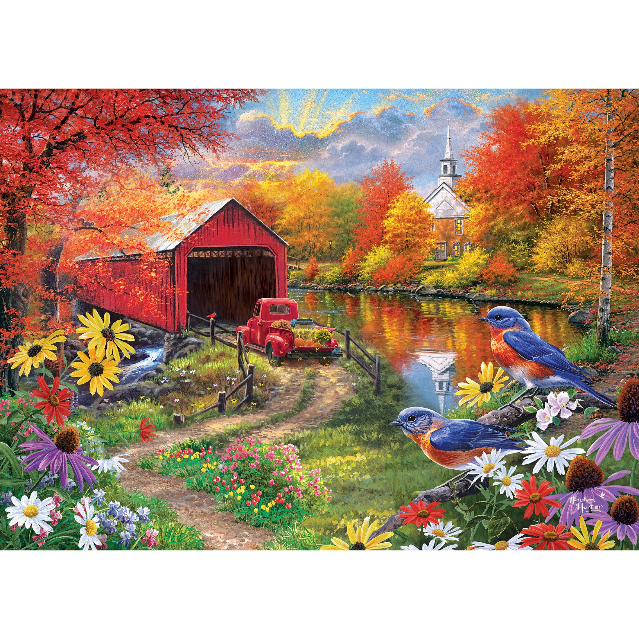 Foto 2 pulgar | Rompecabezas Roseart Abraham Hunter Over The River, 1000 Piezas - Venta Internacional.