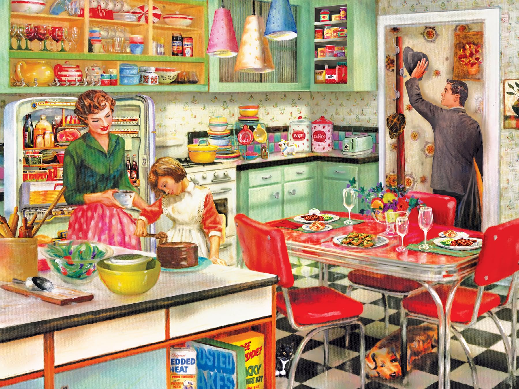 Foto 1 | Rompecabezas Roseart Puzzle Collector Baking With Mom, 500 Unidades - Venta Internacional.
