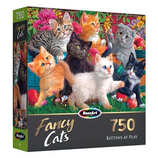 Foto 2 | Rompecabezas Roseart Fancy Cats Kittens At Play 750 Piezas - Venta Internacional.