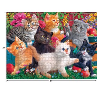 Foto 4 | Rompecabezas Roseart Fancy Cats Kittens At Play 750 Piezas - Venta Internacional.