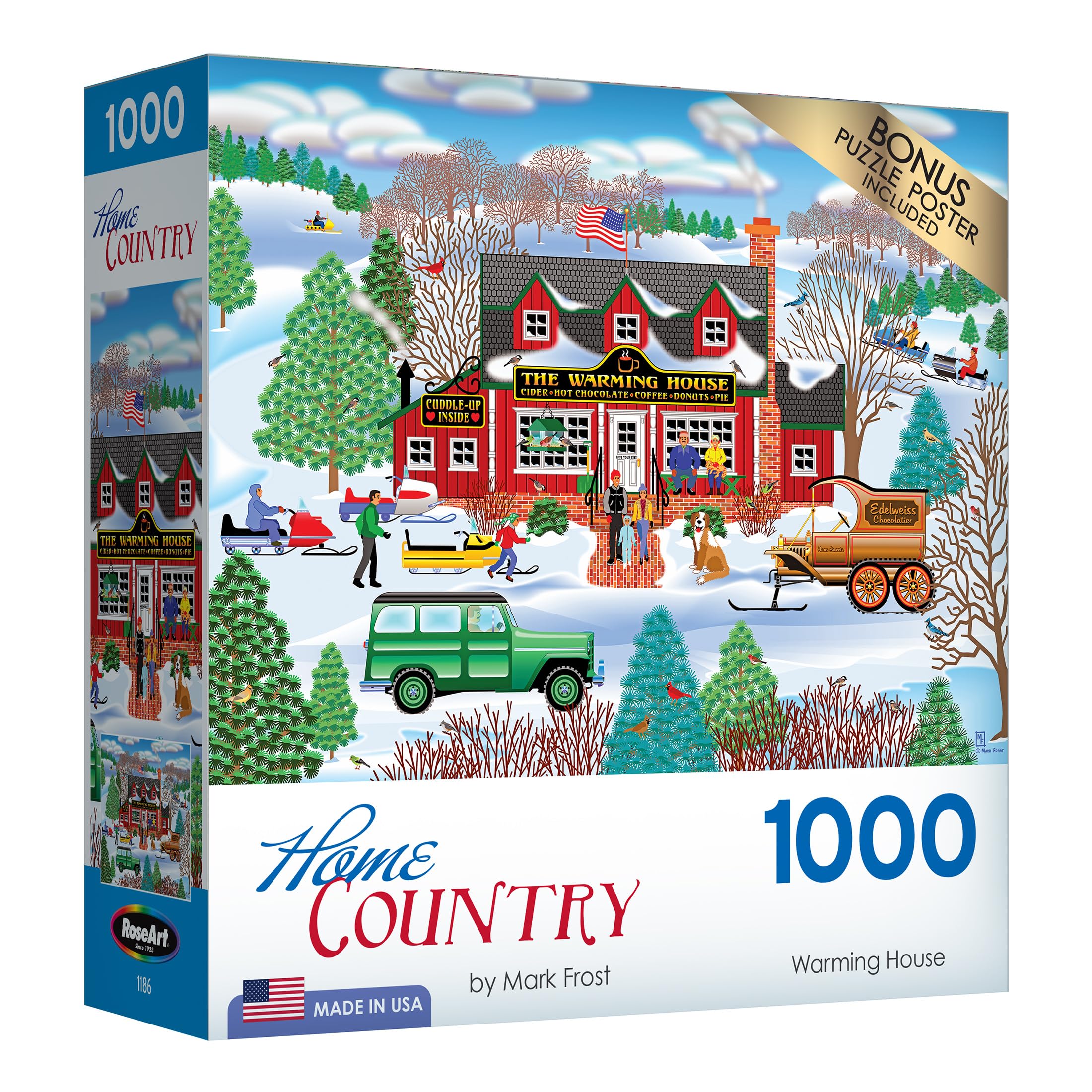 Foto 2 | Rompecabezas Roseart Home Country Warming House, 1000 Piezas - Venta Internacional.