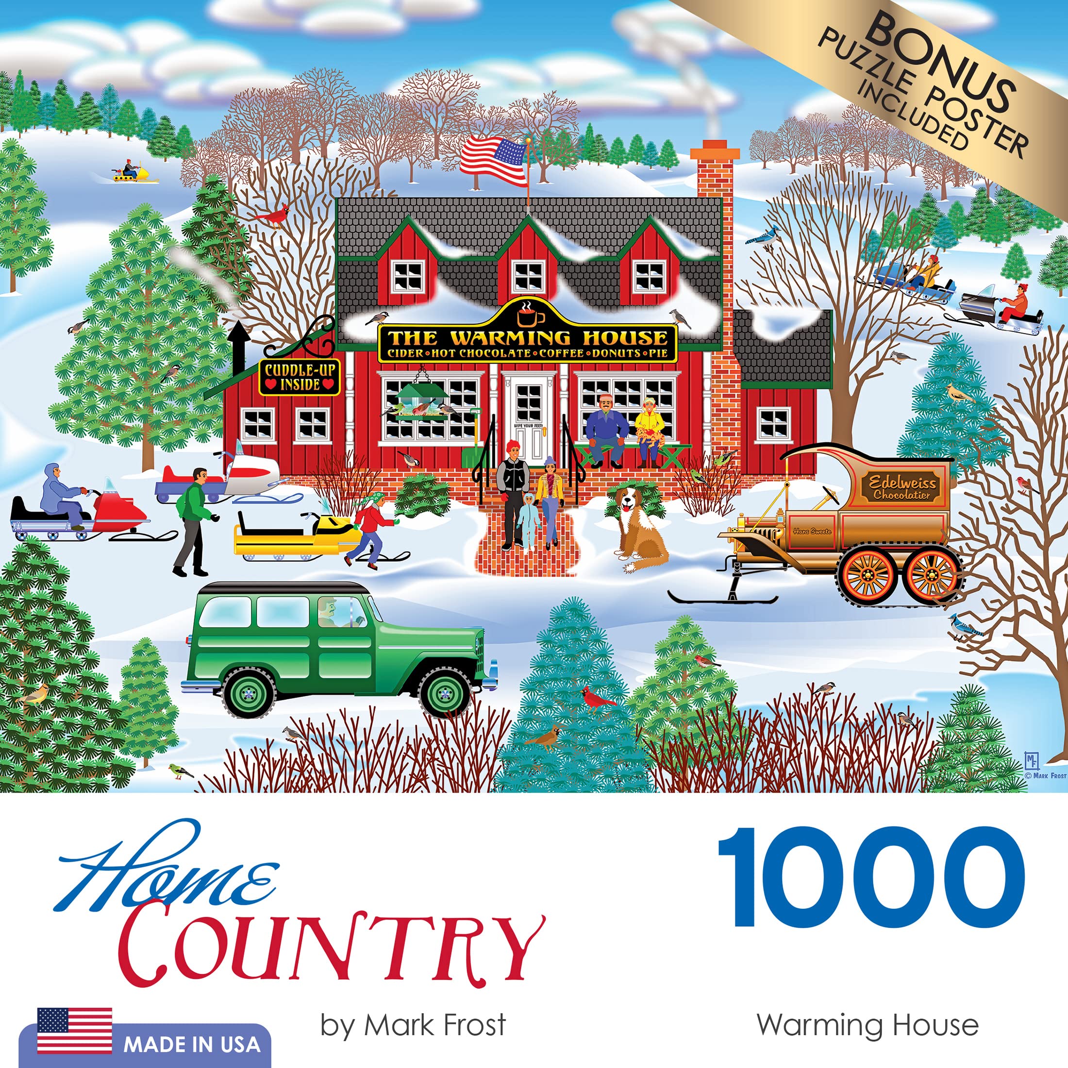 Foto 5 pulgar | Rompecabezas Roseart Home Country Warming House, 1000 Piezas - Venta Internacional.