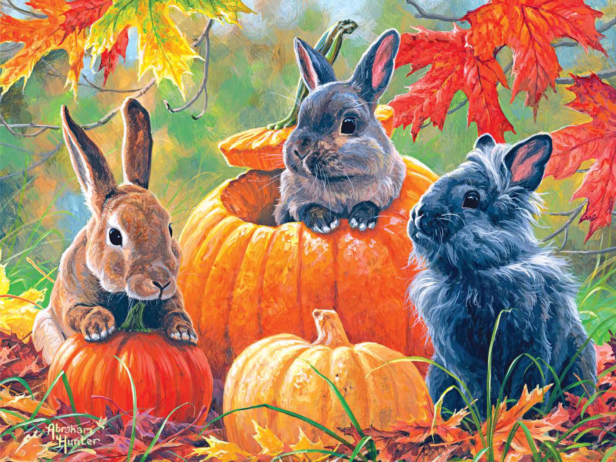 Foto 1 | Rompecabezas Roseart Abraham Hunter Pumpkin Patch, 500 Piezas - Venta Internacional.
