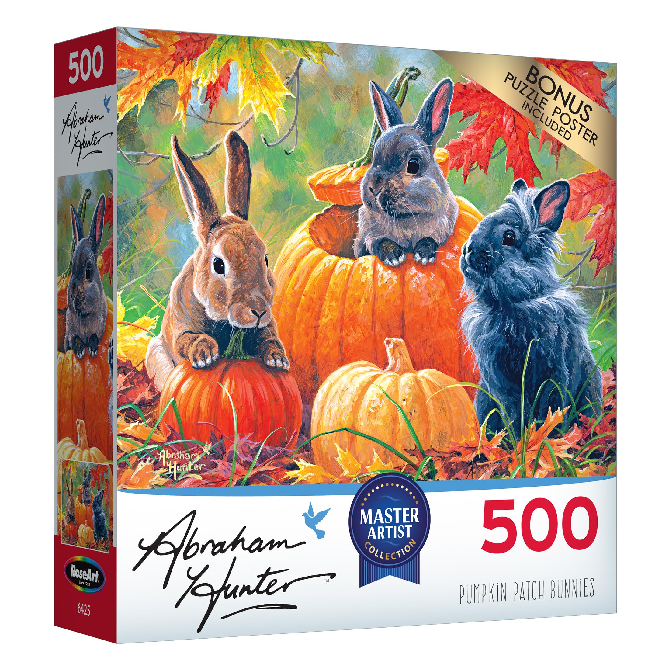 Foto 3 pulgar | Rompecabezas Roseart Abraham Hunter Pumpkin Patch, 500 Piezas - Venta Internacional.