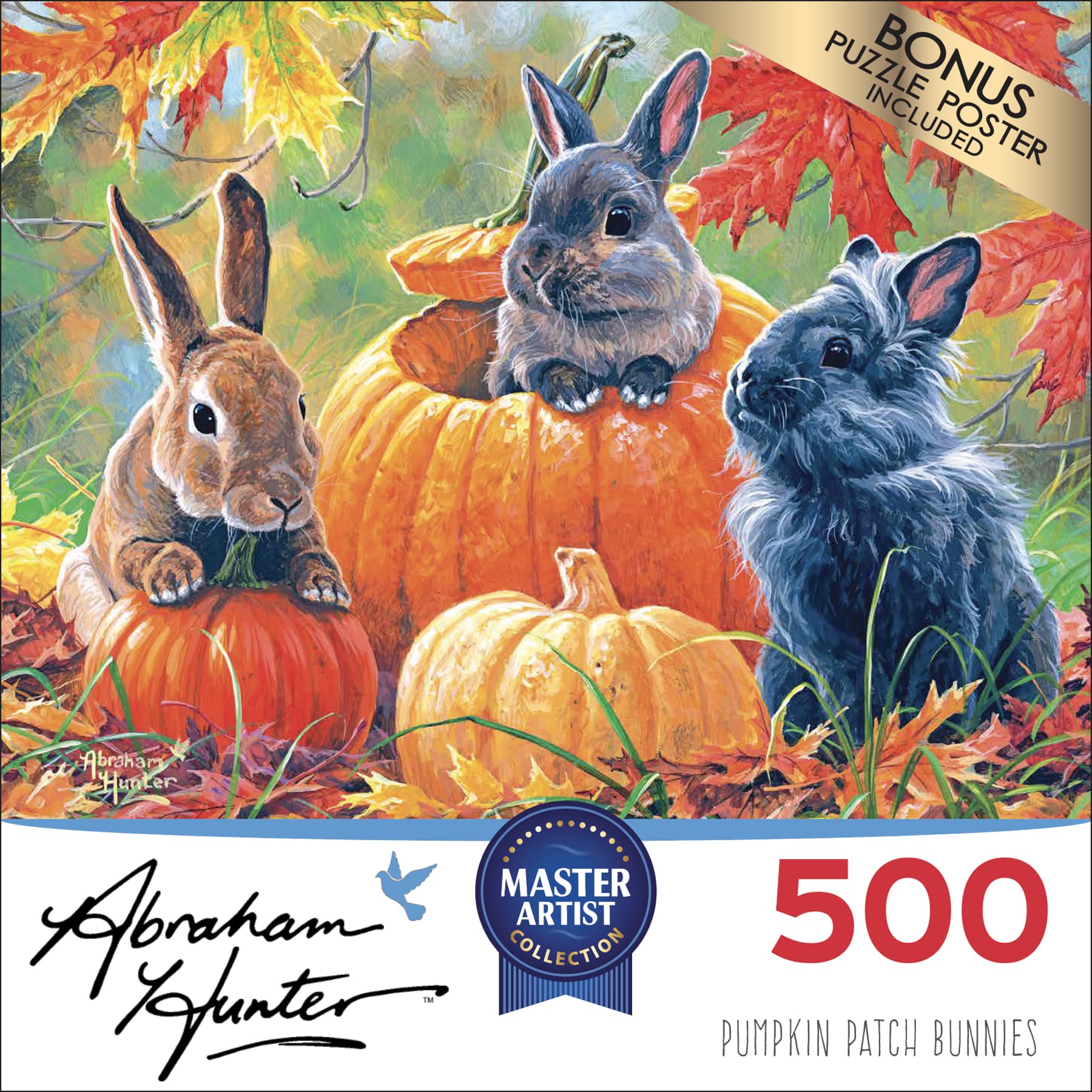 Foto 3 | Rompecabezas Roseart Abraham Hunter Pumpkin Patch, 500 Piezas - Venta Internacional.