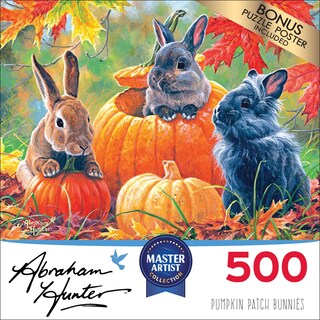 Foto 3 | Rompecabezas Roseart Abraham Hunter Pumpkin Patch, 500 Piezas - Venta Internacional.