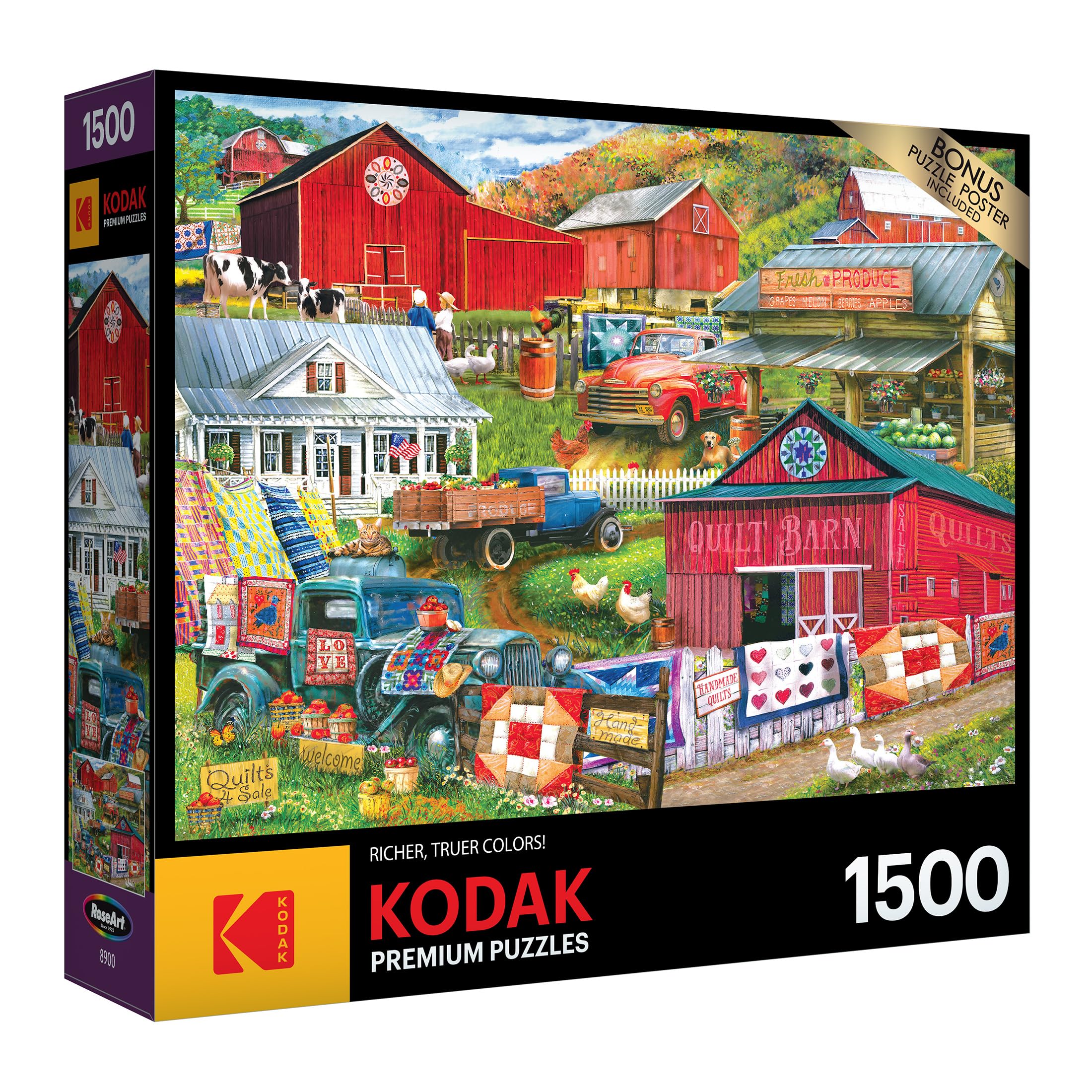 Foto 2 | Rompecabezas Roseart Kodak Premium Country Compilation 1500 Piezas - Venta Internacional.