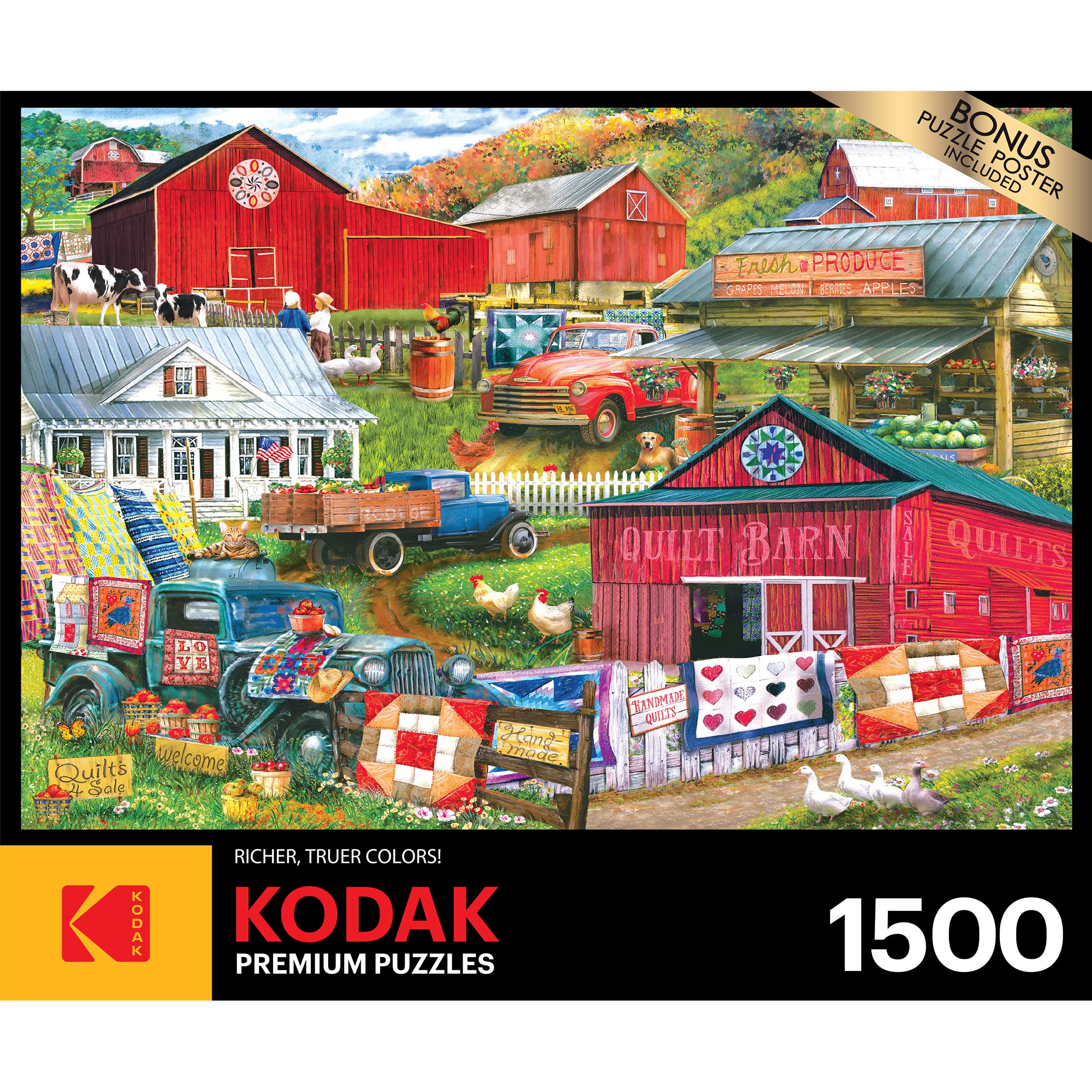 Foto 5 pulgar | Rompecabezas Roseart Kodak Premium Country Compilation 1500 Piezas - Venta Internacional.