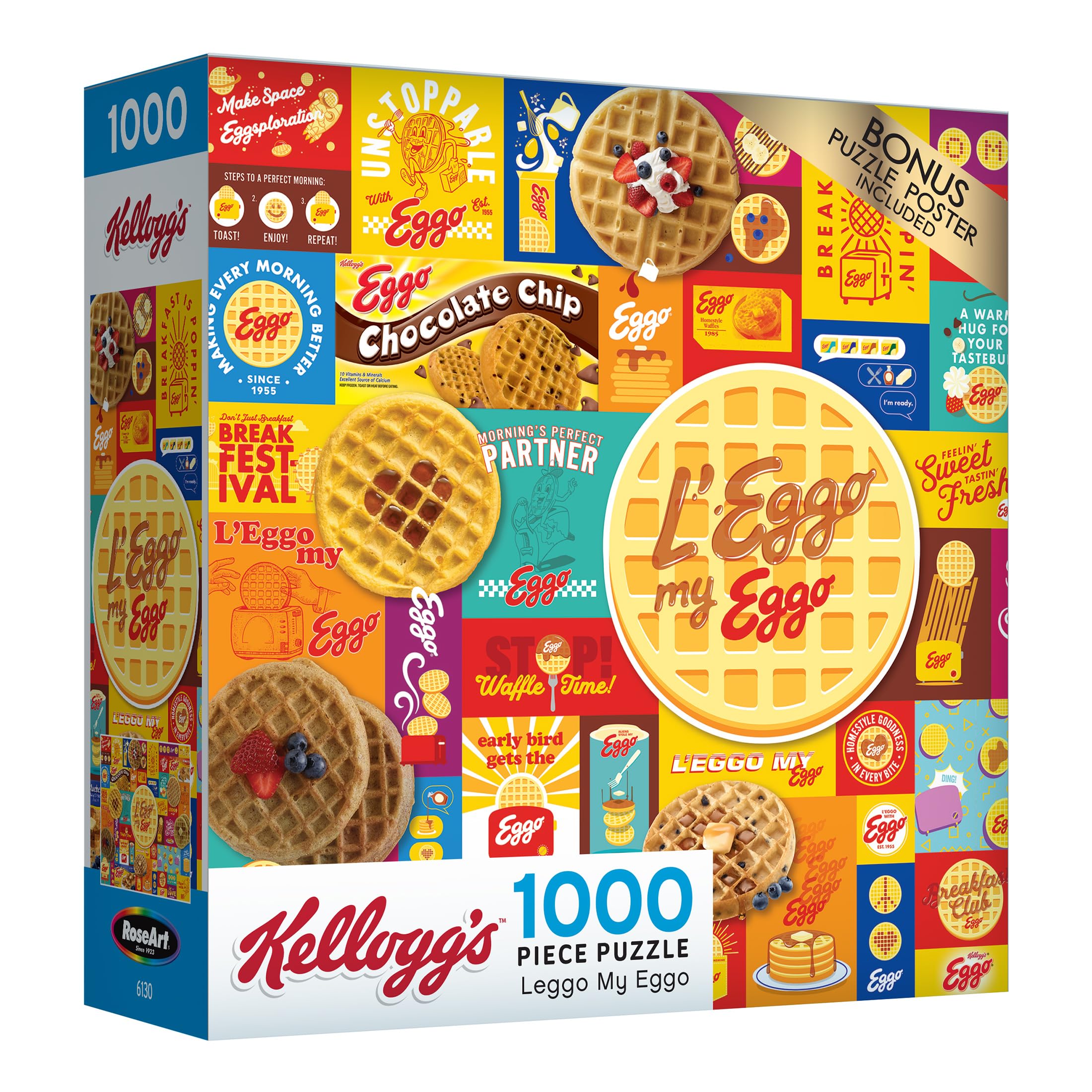 Foto 2 | Rompecabezas Roseart Kellogg's Leggo My Eggo 1000 Piezas - Venta Internacional.