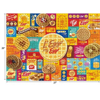 Foto 3 | Rompecabezas Roseart Kellogg's Leggo My Eggo 1000 Piezas - Venta Internacional.