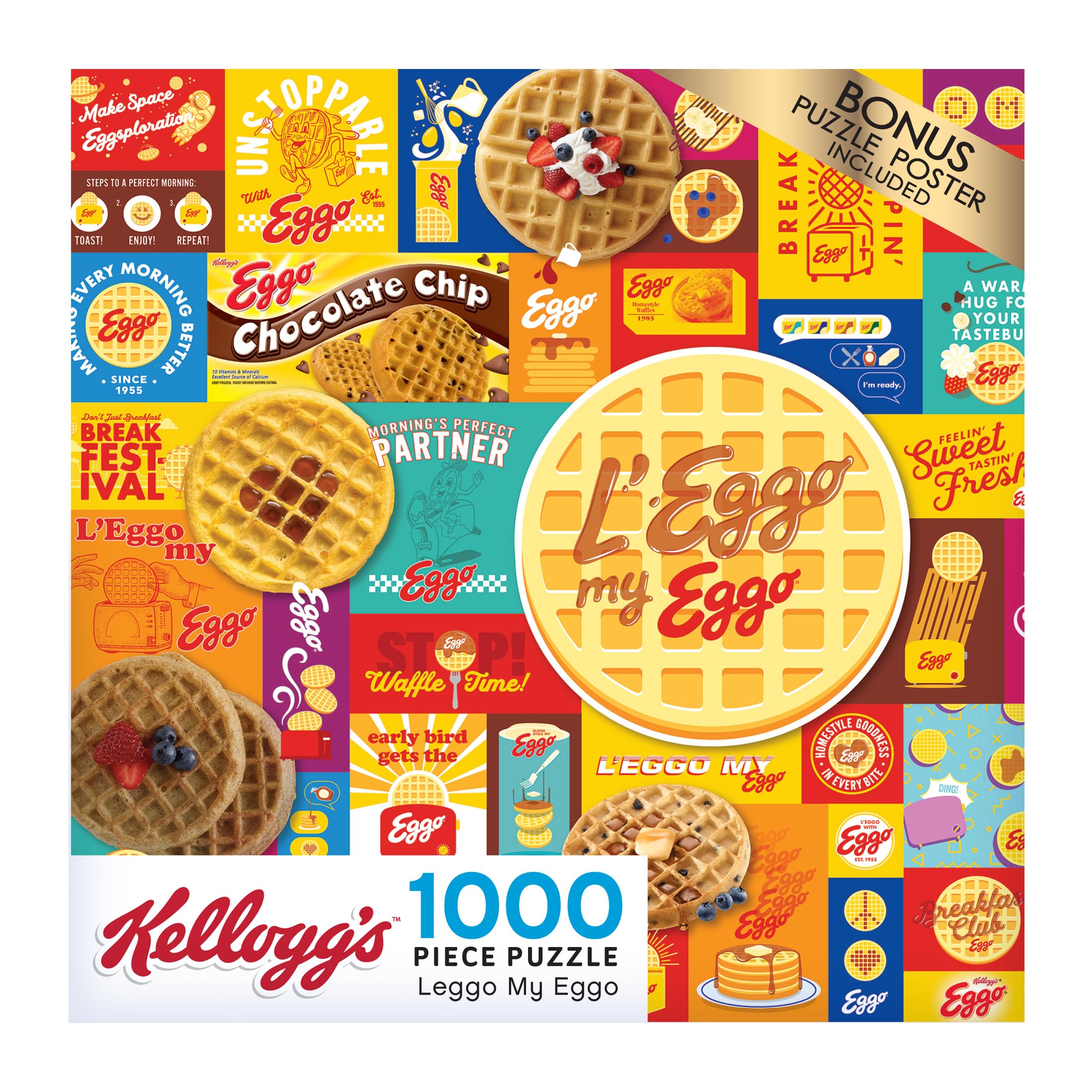 Foto 4 | Rompecabezas Roseart Kellogg's Leggo My Eggo 1000 Piezas - Venta Internacional.