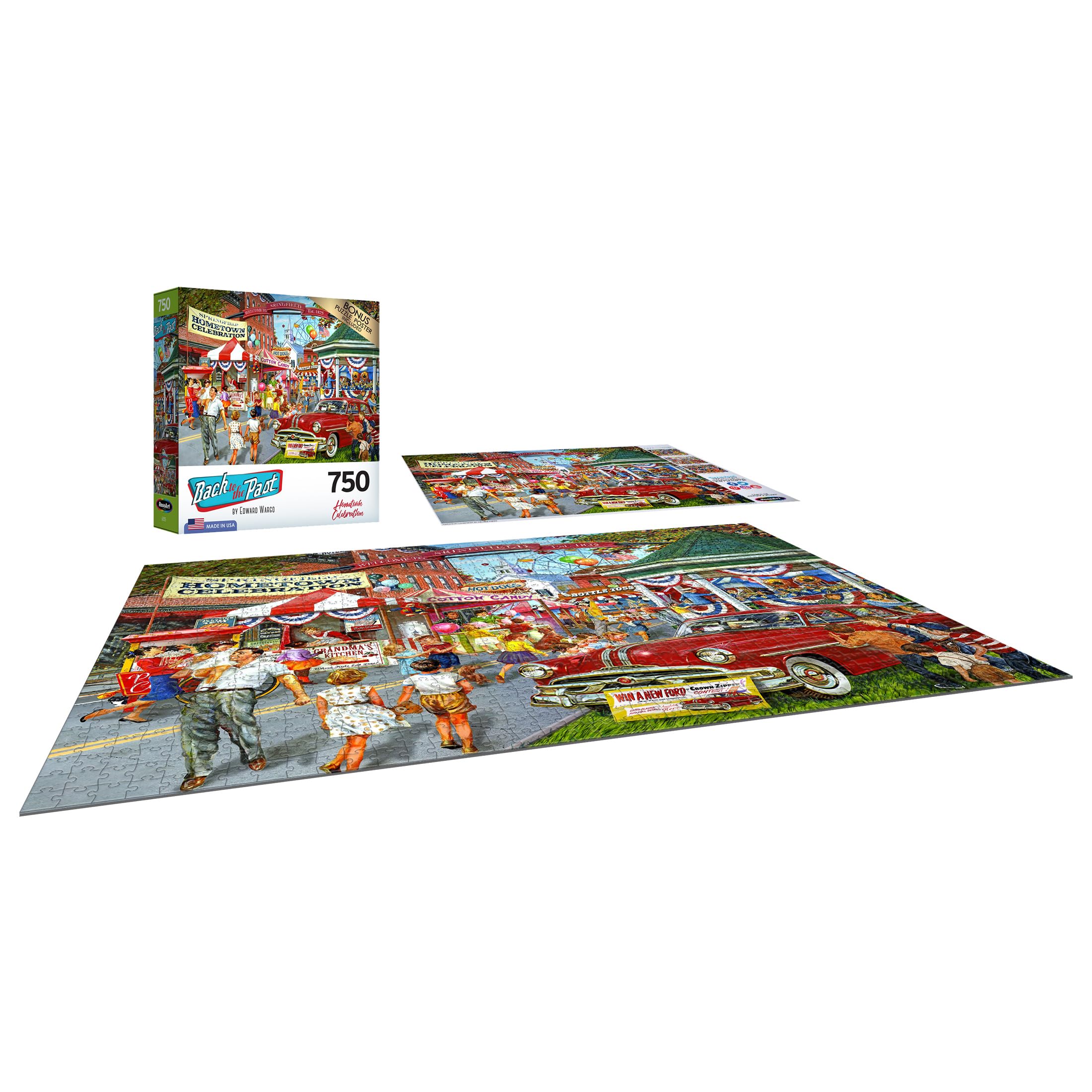 Foto 4 pulgar | Rompecabezas Roseart Back To The Past Hometown 750 Piezas - Venta Internacional.