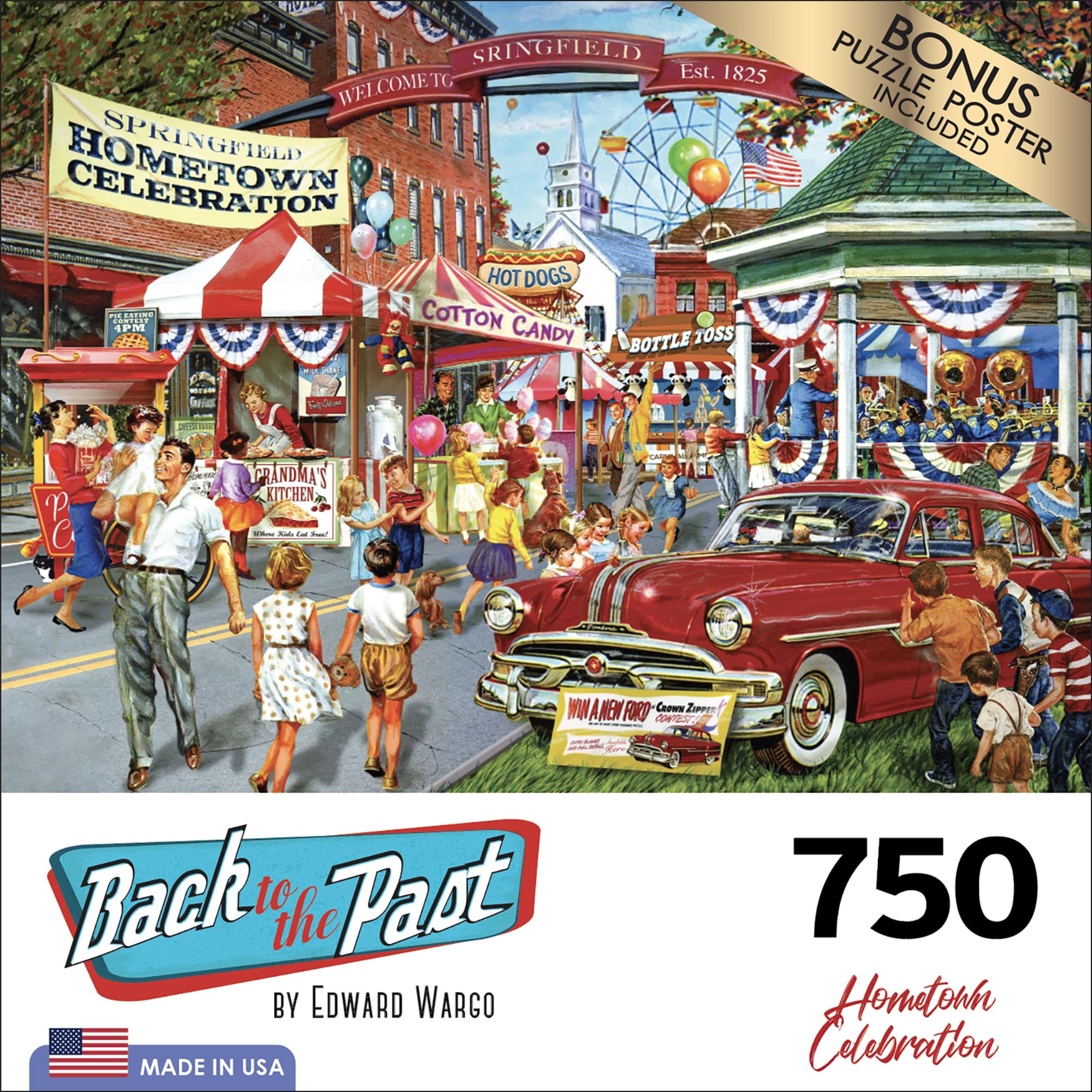 Foto 5 pulgar | Rompecabezas Roseart Back To The Past Hometown 750 Piezas - Venta Internacional.