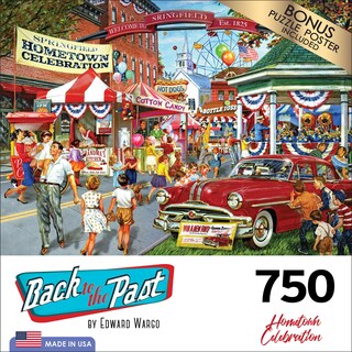 Foto 4 | Rompecabezas Roseart Back To The Past Hometown 750 Piezas - Venta Internacional.