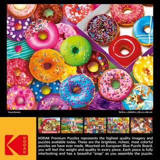 Foto 5 | Rompecabezas Roseart Kodak Premium I Love Donuts 1000 Piezas - Venta Internacional.