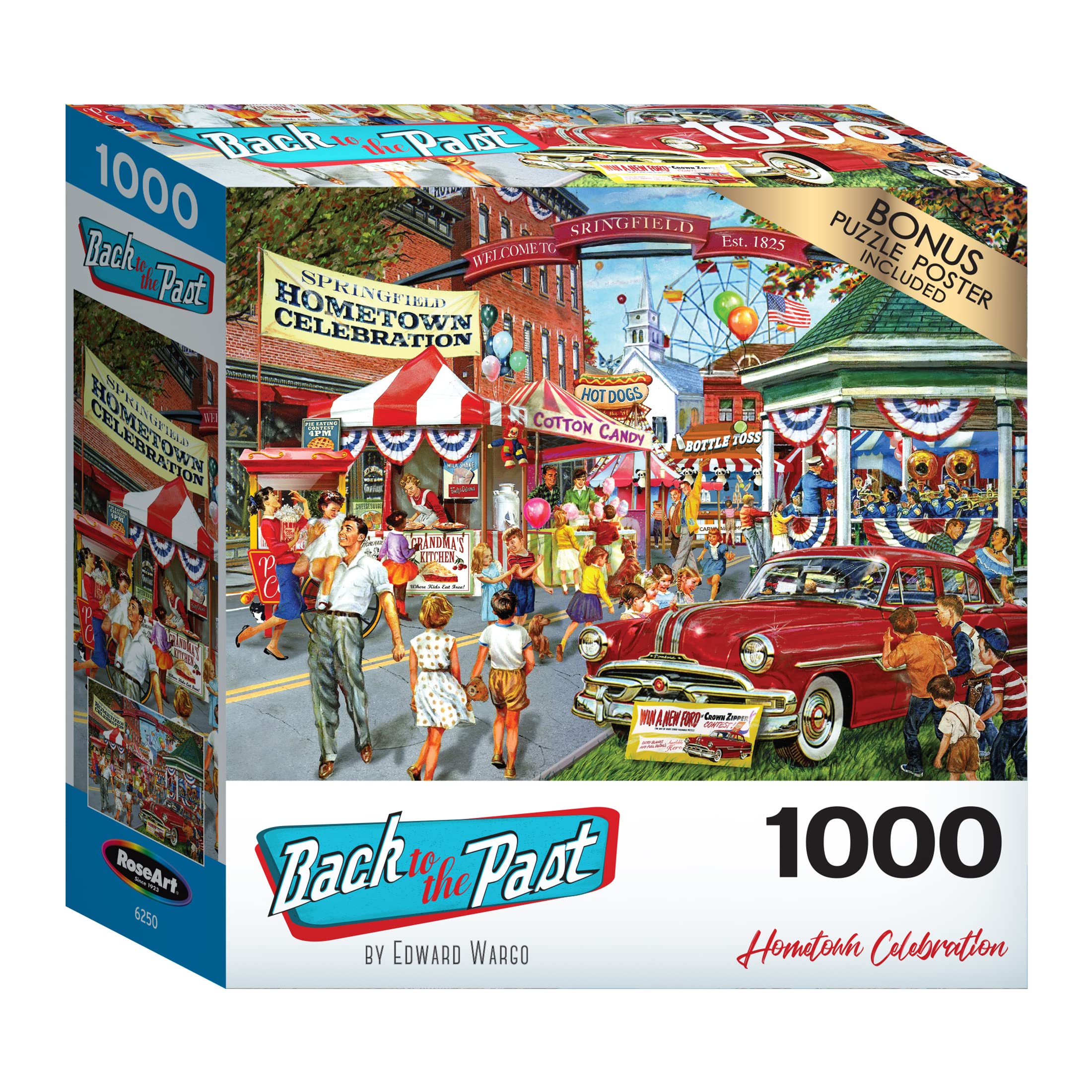 Foto 2 | Rompecabezas Roseart Back To The Past Hometown 1000 Piezas - Venta Internacional.