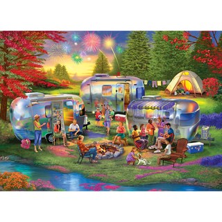 Foto 1 | Rompecabezas Roseart Kodak Premium Shiny Happy Campers, 1000 Unidades - Venta Internacional.