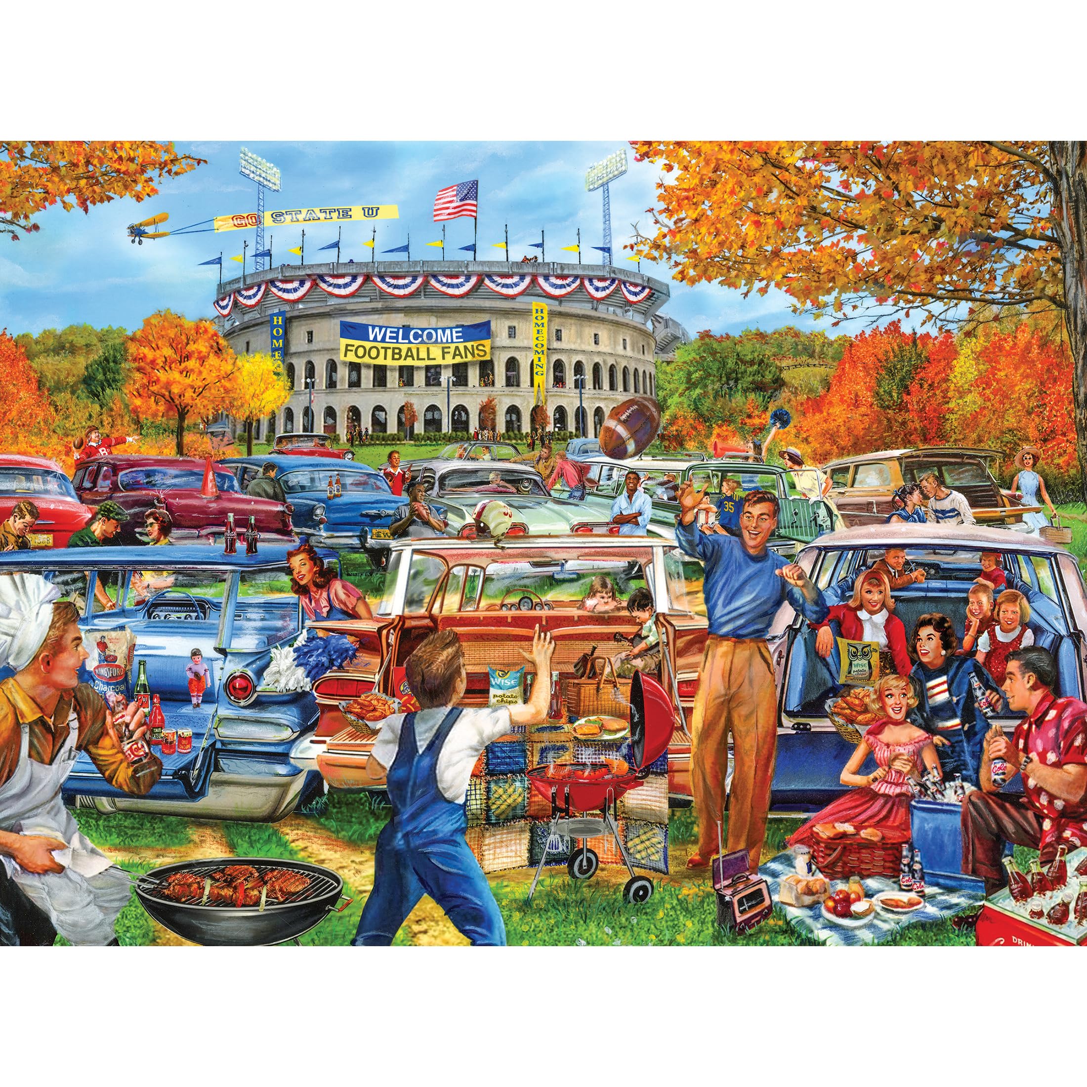 Foto 2 pulgar | Rompecabezas Roseart Back To The Past Tail Gating, 750 Piezas - Venta Internacional.