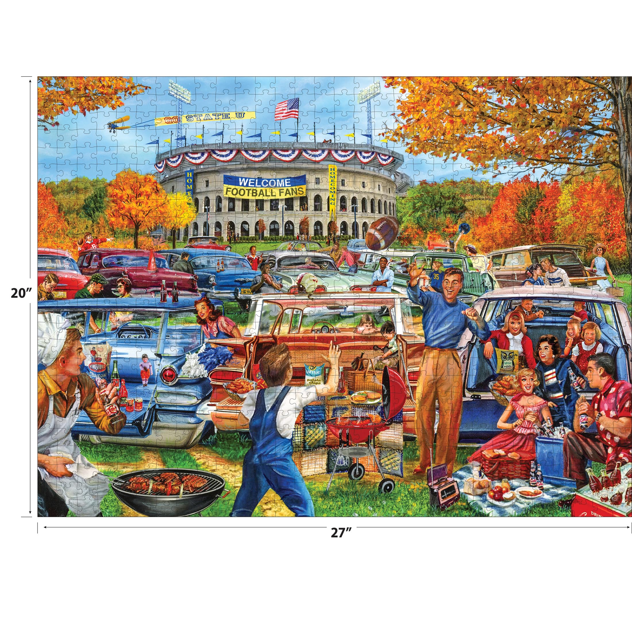 Foto 3 | Rompecabezas Roseart Back To The Past Tail Gating, 750 Piezas - Venta Internacional.