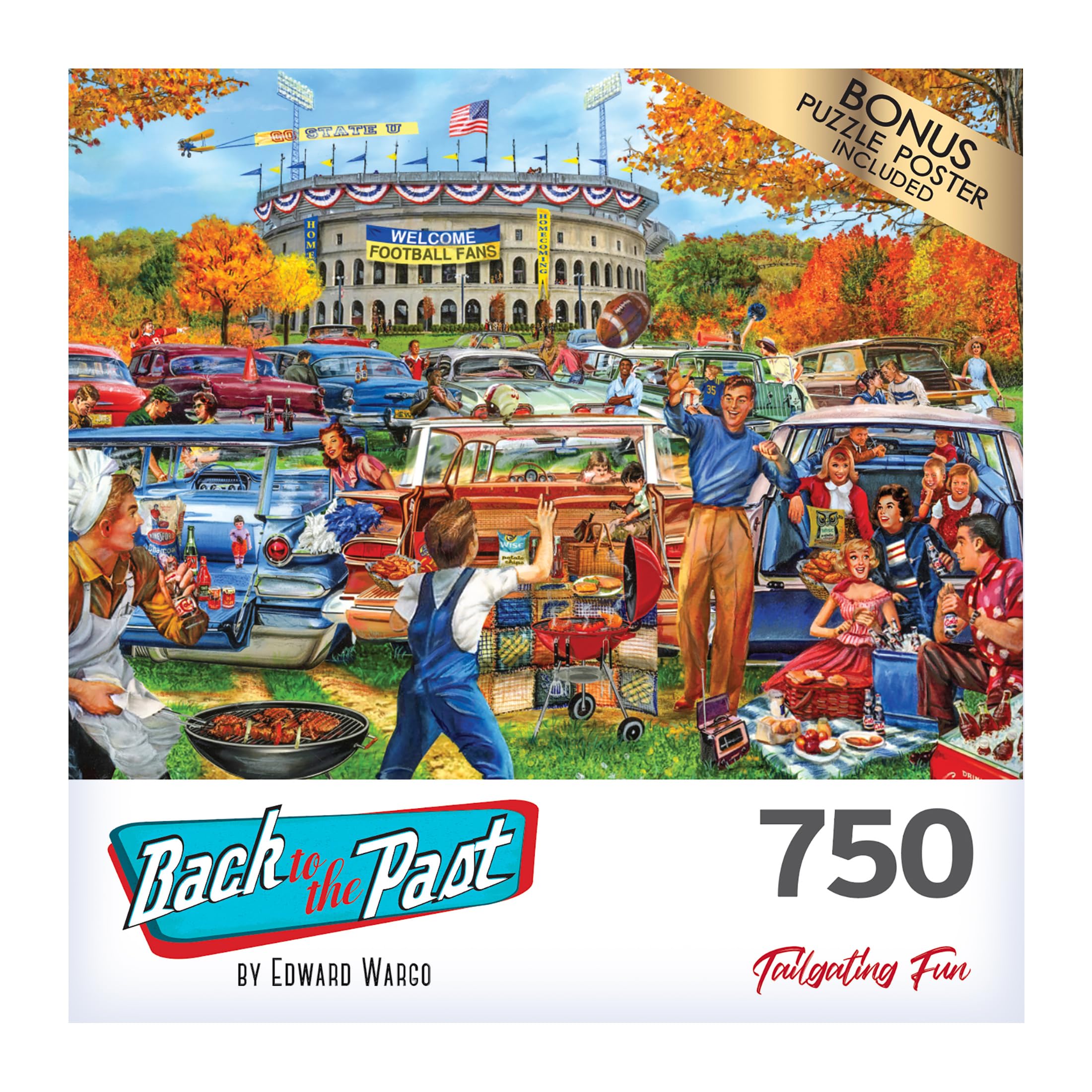 Foto 4 | Rompecabezas Roseart Back To The Past Tail Gating, 750 Piezas - Venta Internacional.