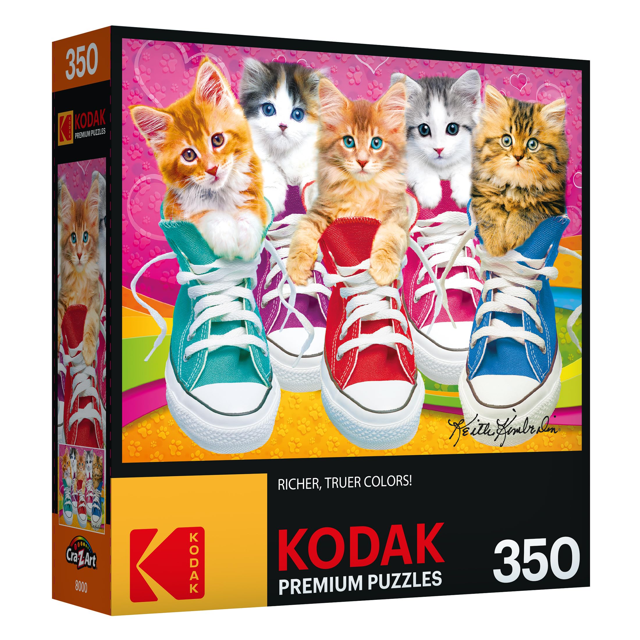 Foto 3 pulgar | Rompecabezas Roseart Kodak Premium Sneaky Kats Ii 350 Piezas - Venta Internacional.