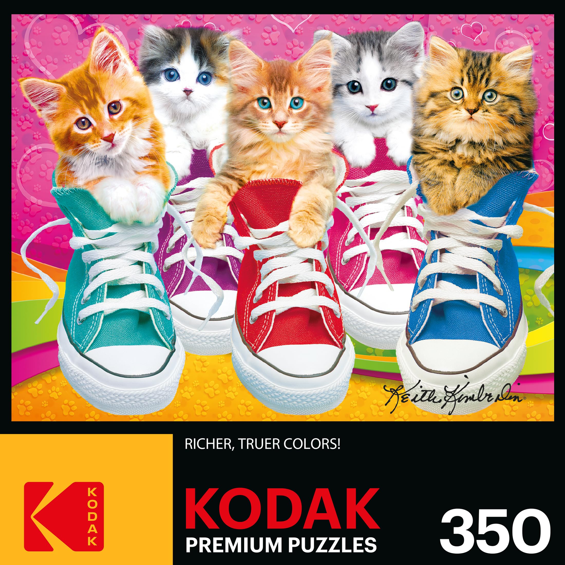 Foto 5 pulgar | Rompecabezas Roseart Kodak Premium Sneaky Kats Ii 350 Piezas - Venta Internacional.