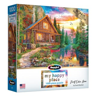 Foto 2 | Rompecabezas Roseart My Happy Place Forest Cabin 1000 Piezas - Venta Internacional.