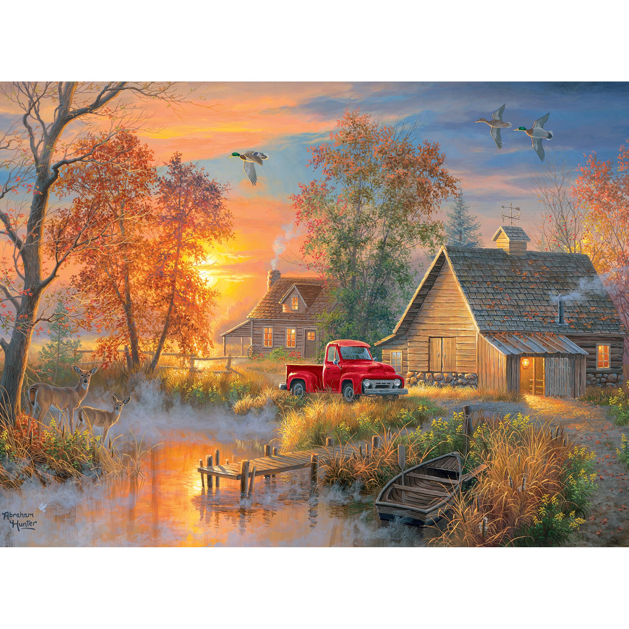 Foto 1 | Rompecabezas Roseart Abraham Hunter Autumn Mist 1000 Piezas - Venta Internacional.