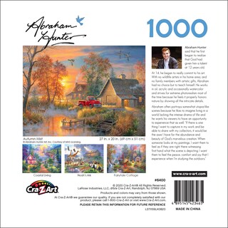 Foto 5 | Rompecabezas Roseart Abraham Hunter Autumn Mist 1000 Piezas - Venta Internacional.